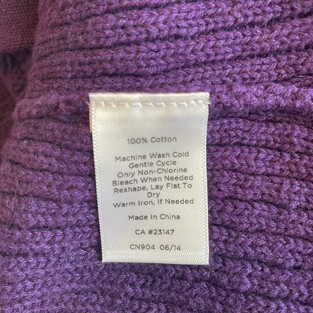 Talbots Purple Jacket Cardigan - Picture 6 of 6